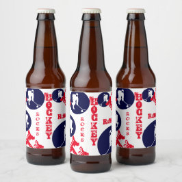 Hockey Bierflaschenetikett