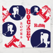 Hockey Bierflaschenetikett (Einzelnes Label)