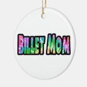 Hockey Billet Mama Gefärbte Krawatte Keramik Ornament (Links)
