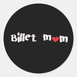 Hockey Billet Mama Runder Aufkleber
