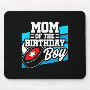 Hockey Birthday - Birthday Mama - Boys Hockey Birt Mousepad