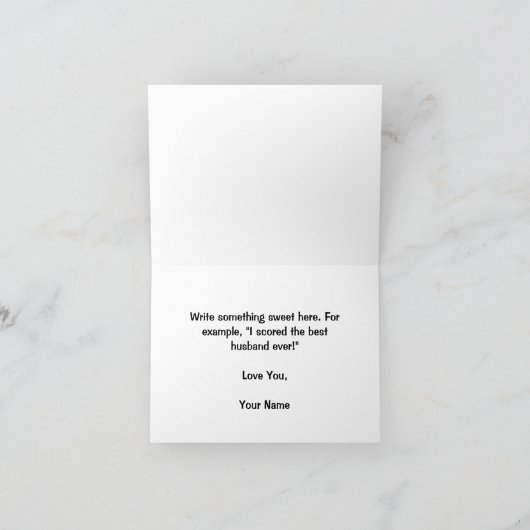 Hockey Birthday Card Dankeskarte (Innenseite)