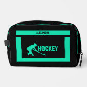 Hockey Birthday Gift, Hockey Player Girl, Waschbeutel (Vorderseite)