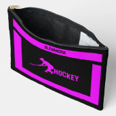 Hockey Birthday Gift, Hockey Player Girl, Zubehörtasche (Offen)