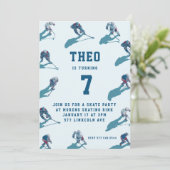 Hockey Birthday Invitation Einladung (Stehend Vorderseite)
