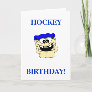 Hockey Birthday Karte