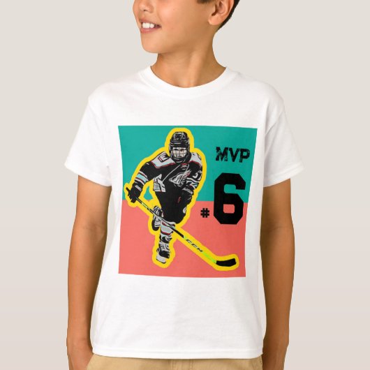 Hockey Birthday T - Shirt Personalisiert (Vorderseite)