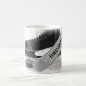 Hockey Black Skate Personalisiert Kaffeetasse (Mittel)