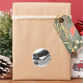 Hockey Black Skate Personalisiert Runder Aufkleber