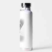 Hockey Black Skate Personalisiert Trinkflasche (Rechts)