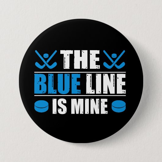 Hockey Blue Line Button (Vorderseite)