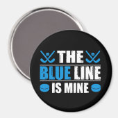Hockey Blue Line Magnet (Vorderseite/Rückseite)