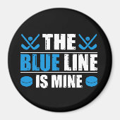 Hockey Blue Line Magnet (Vorne)