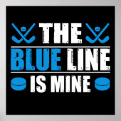 Hockey Blue Line Poster (Vorne)