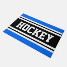 HOCKEY Bold Bright Blue Schwarz-weiß Racing Stripe