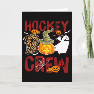 Hockey Boo Crew Halloween Spieler Trainer Spiel Karte