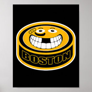 Hockey Boston M. Lustiges Kind Erwachsener Puck Lä Poster