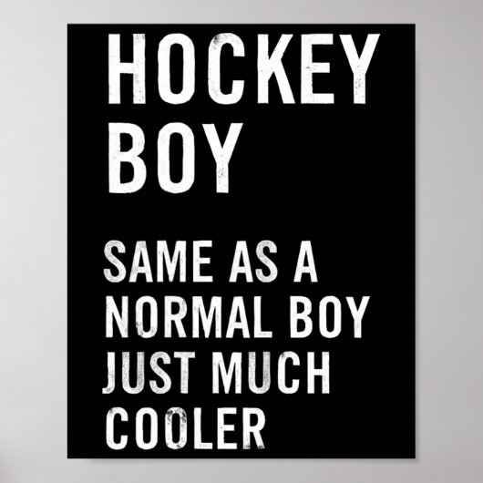 Hockey Boy Definition Funny  Poster (Vorne)
