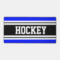 HOCKEY Bright Blue Schwarz-weiß Racing Streifen