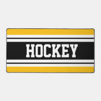 HOCKEY Bright Yellow Schwarz-weiß Racing Streifen