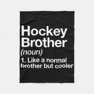 Hockey-Bruder-Definition Lustige Sportarten Fleecedecke