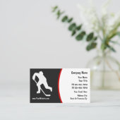 Hockey Business Cards Visitenkarte (Stehend Vorderseite)
