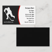 Hockey Business Cards Visitenkarte (Vorne/Hinten)