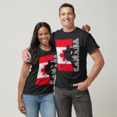 Hockey Canadian Patriotic Flag T-Shirt (Unisex)
