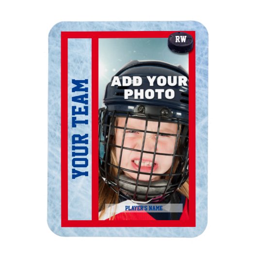 Hockey Card Souvenir Magnet (Vertikal)