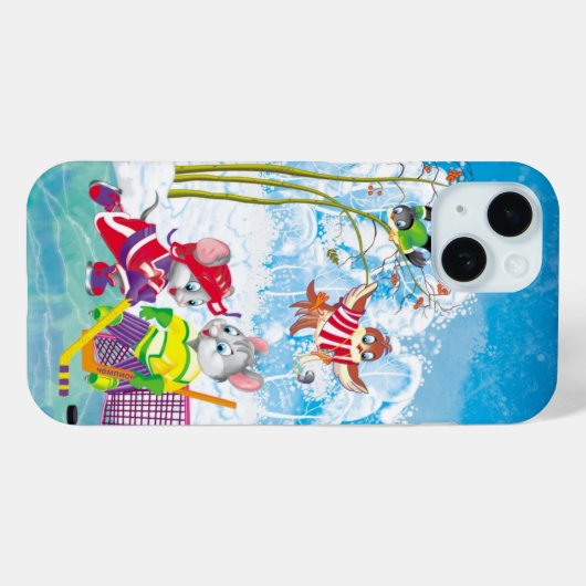 Hockey Case-Mate iPhone Hülle (Rückseite (Horizontal))