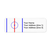 Hockey Center Ice & Blue Lines (Vorne)