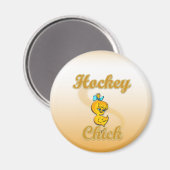 Hockey Chick Magnet (Vorderseite/Rückseite)