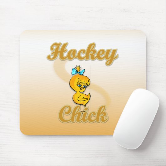 Hockey Chick Mousepad (Mit Mouse)