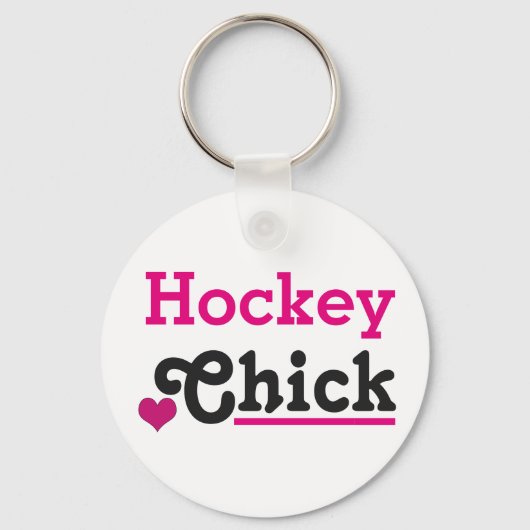 Hockey Chick Schlüsselanhänger (Vorderseite)