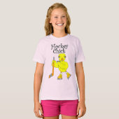 Hockey Chick-Text T-Shirt (Vorne ganz)