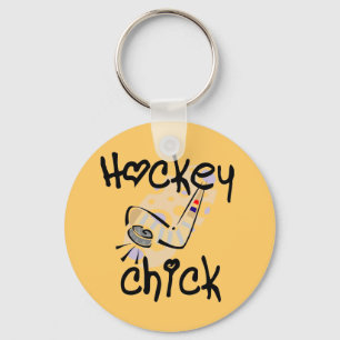 Hockey Chick Tshirts und Geschenke Schlüsselanhänger