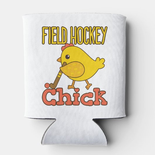 Hockey Chick Women Girls Dosenkühler (Rückseite)