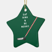 Hockey Christmas Collectible Keramik Ornament (Links)