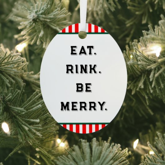 Hockey Christmas Collectible Ornament Aus Metall (InSitu)