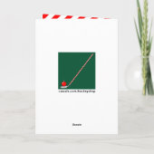 Hockey Christmas Feiertagskarte (Rückseite)