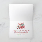 Hockey Christmas Feiertagskarte (Innenseite)