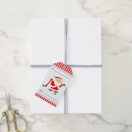 Hockey Christmas Geschenkanhänger (Mit Garn)