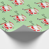 Hockey Christmas Geschenkpapier (Ecke)