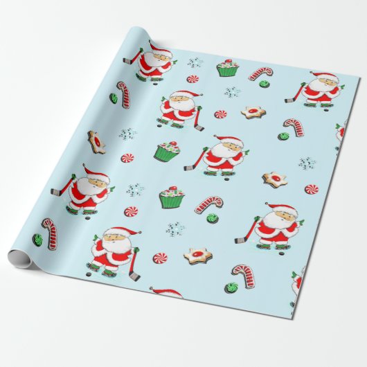 Hockey Christmas Geschenkpapier (Ungerollt)