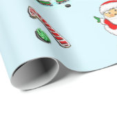 Hockey Christmas Geschenkpapier (Rolleneckpunkt)