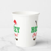 Hockey Christmas Hockey Sticks Weihnachtsmannmütze Pappbecher (Rechts)