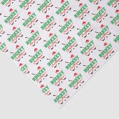 Hockey Christmas Hockey Sticks Weihnachtsmannmütze Seidenpapier (Ausschnitt)