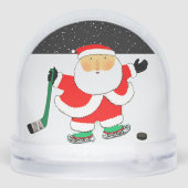 Hockey Christmas Holiday Gift  Schneekugeln (Rückseite)
