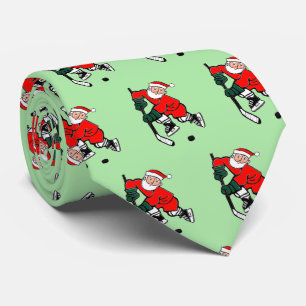 Hockey Christmas Holiday Neck Tie Krawatte