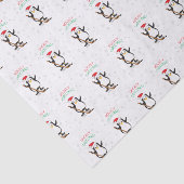 Hockey Christmas Penguin Seidenpapier (Ausschnitt)